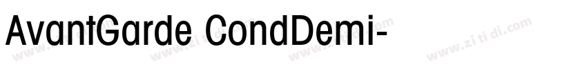 AvantGarde CondDemi字体转换